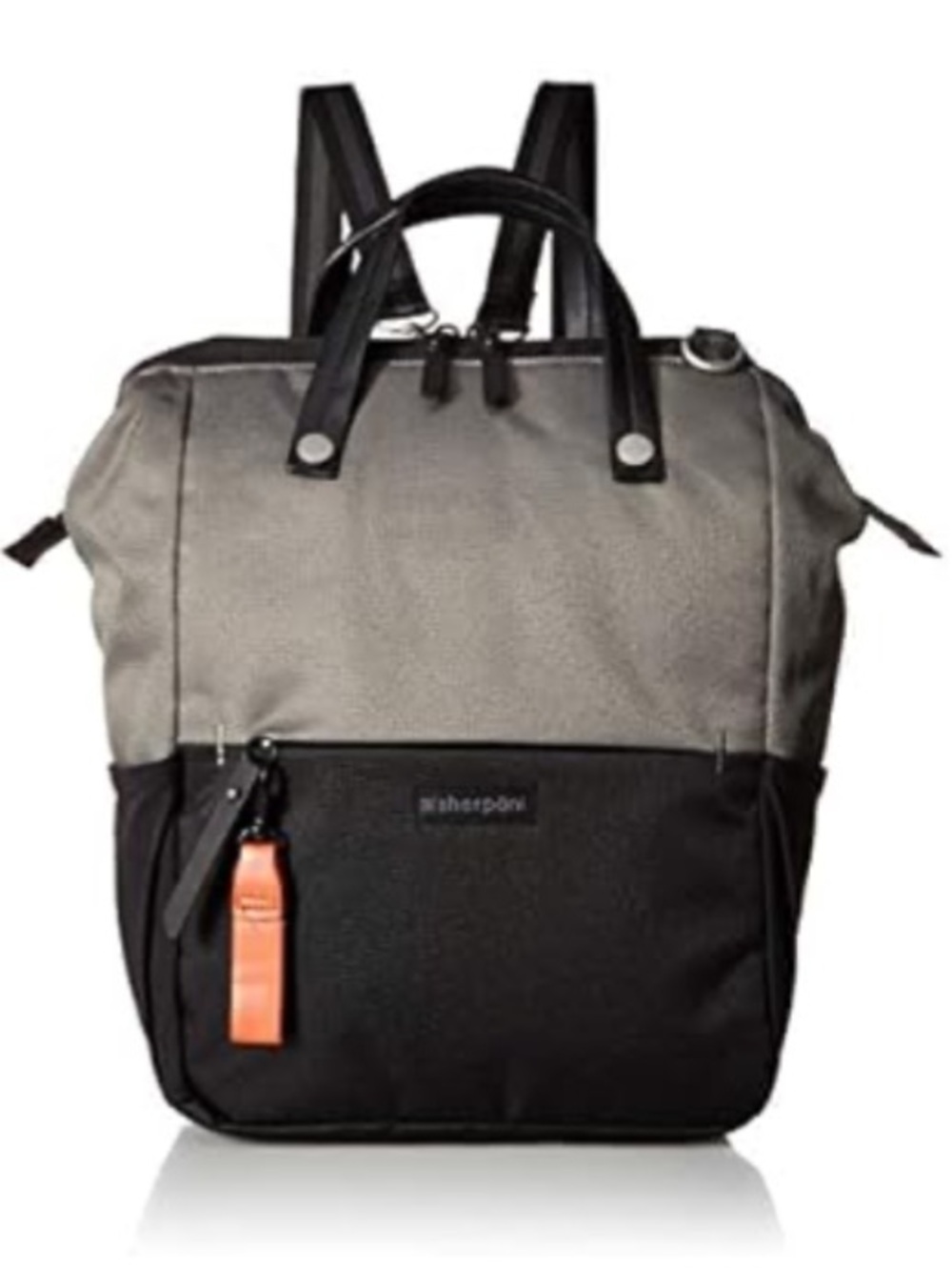 Sherpani Dispatch Convertible Backpack Crossbody Bag Purse Tote Black Gray